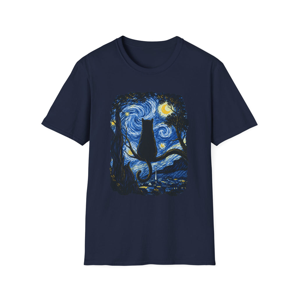 Starry Night Cat T-Shirt