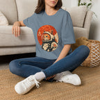 Astro Cat Tee — Lucky Japanese Space Cat Graphic T-Shirt