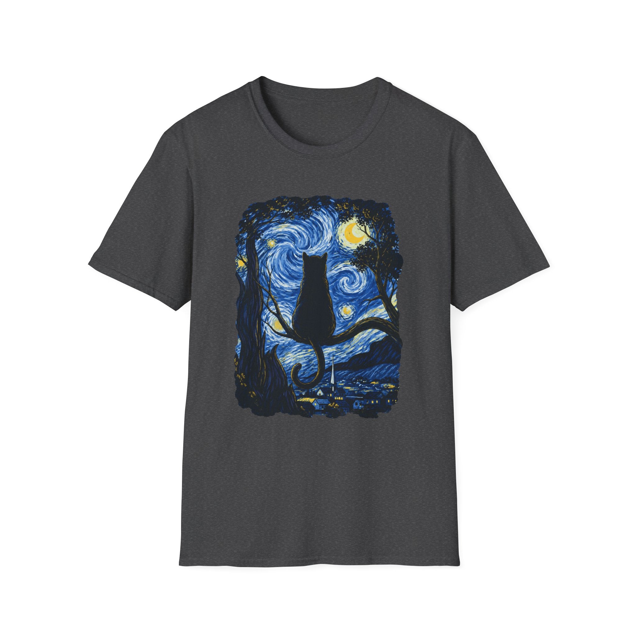 Starry Night Cat T-Shirt