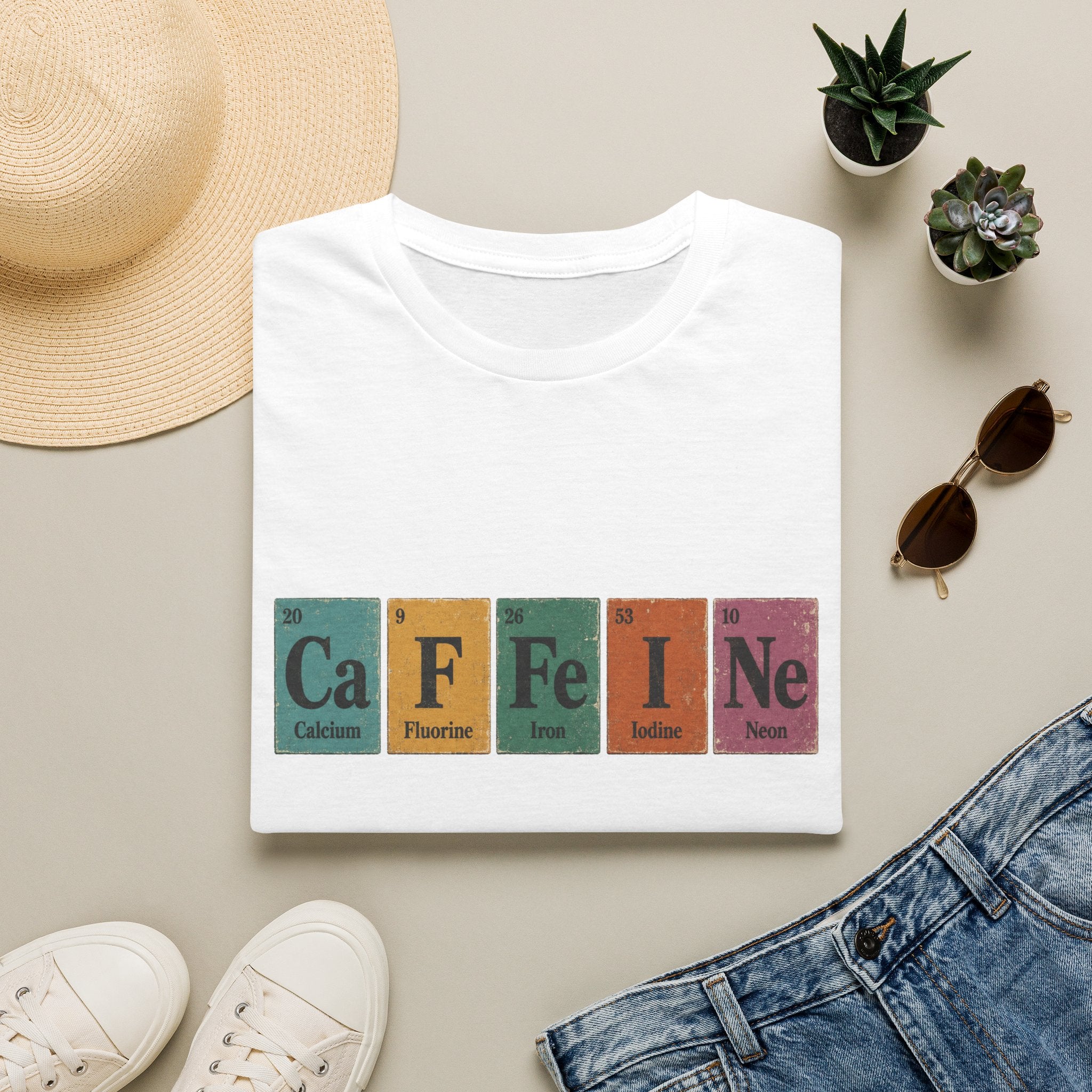 Caffeine Periodic Table - T-shirt
