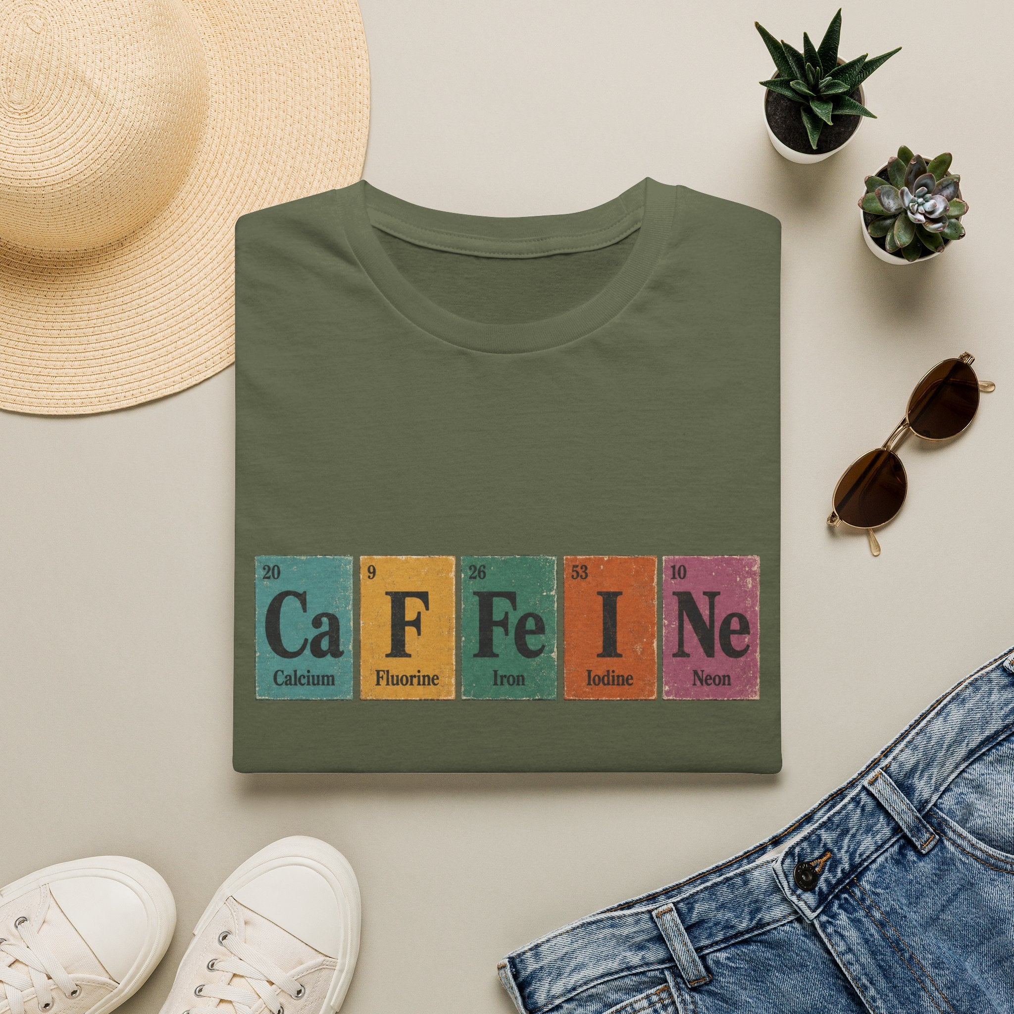 Caffeine Periodic Table - T-shirt