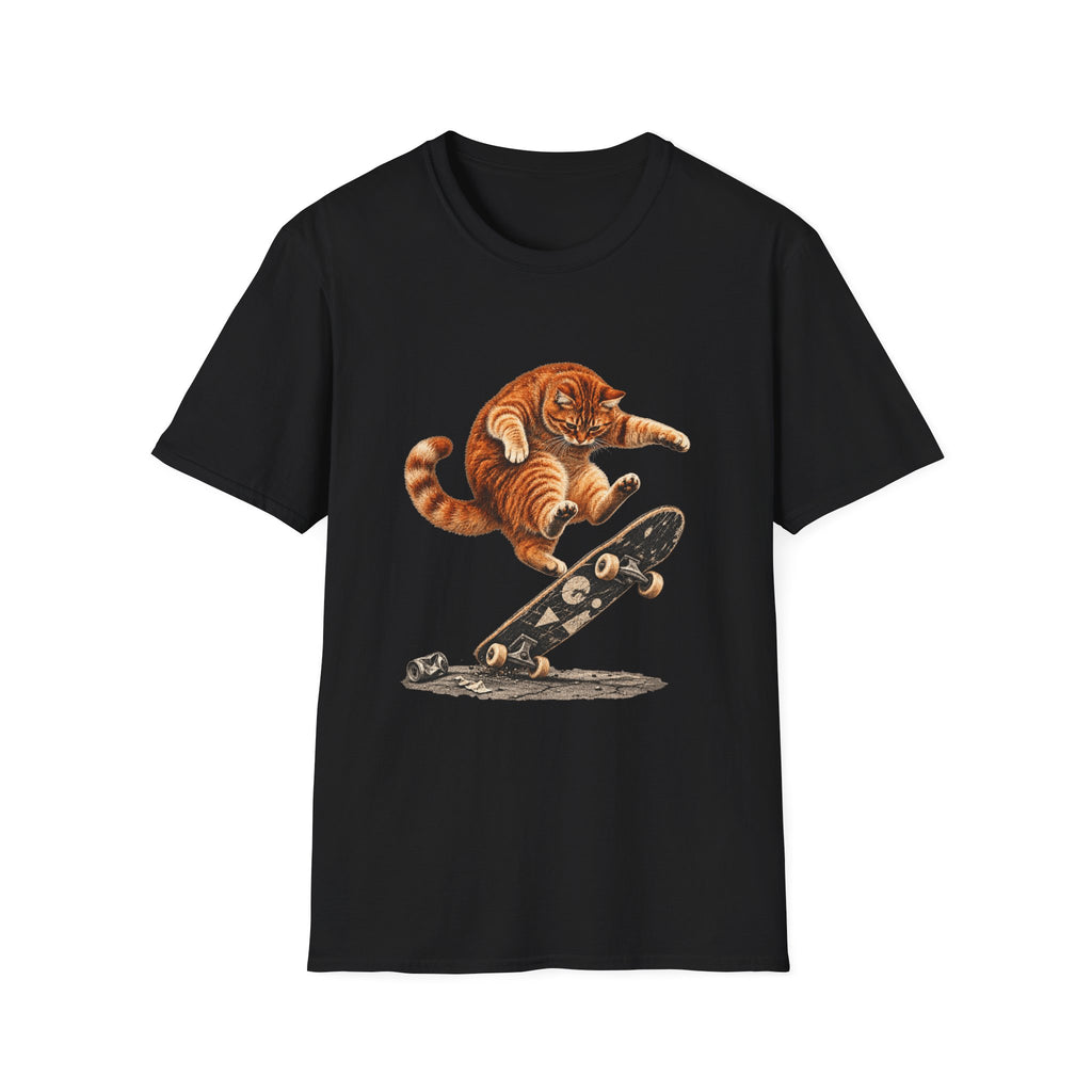 Skateboarding Cat T-Shirt
