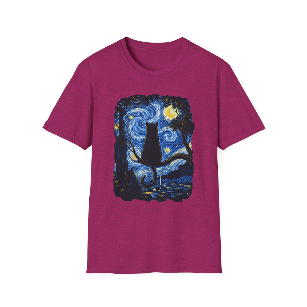 Starry Night Cat T-Shirt