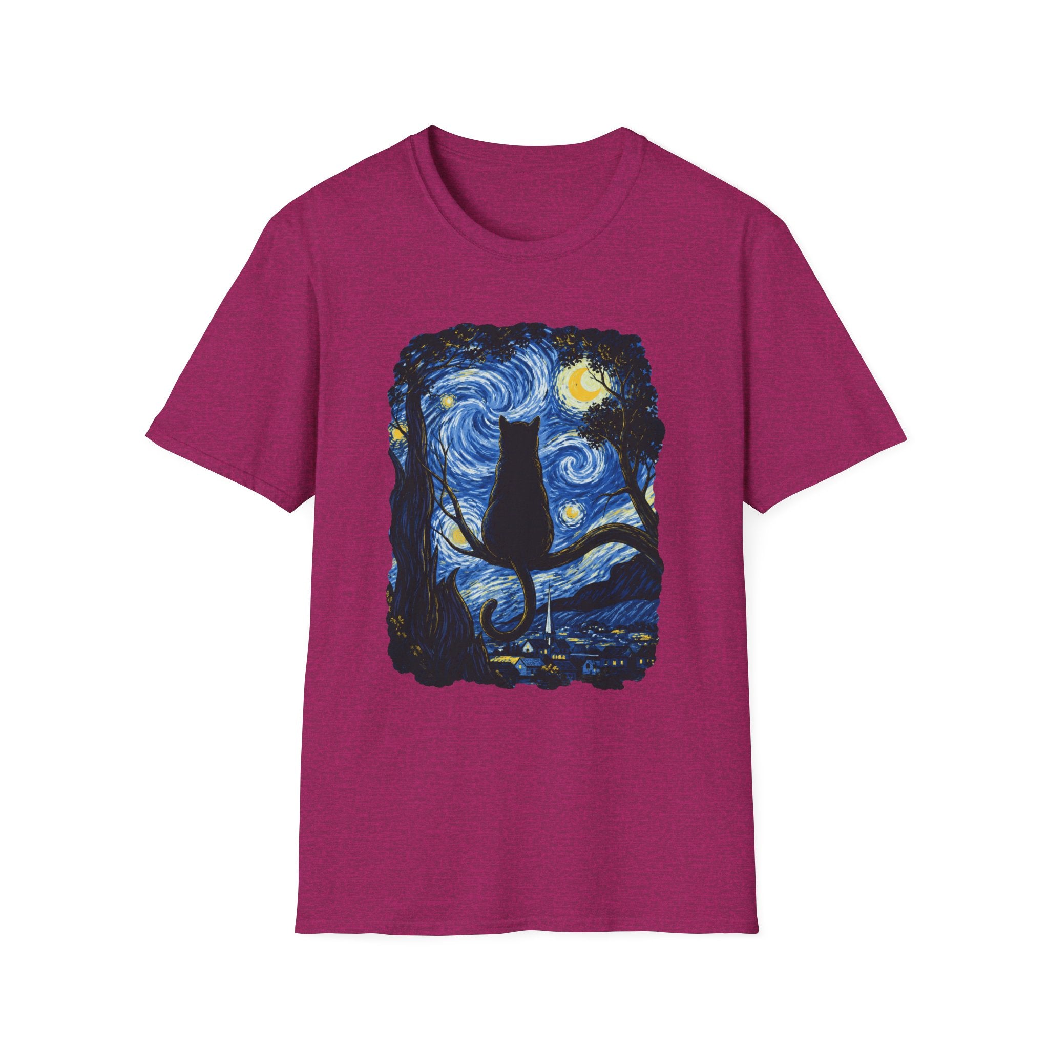 Starry Night Cat T-Shirt