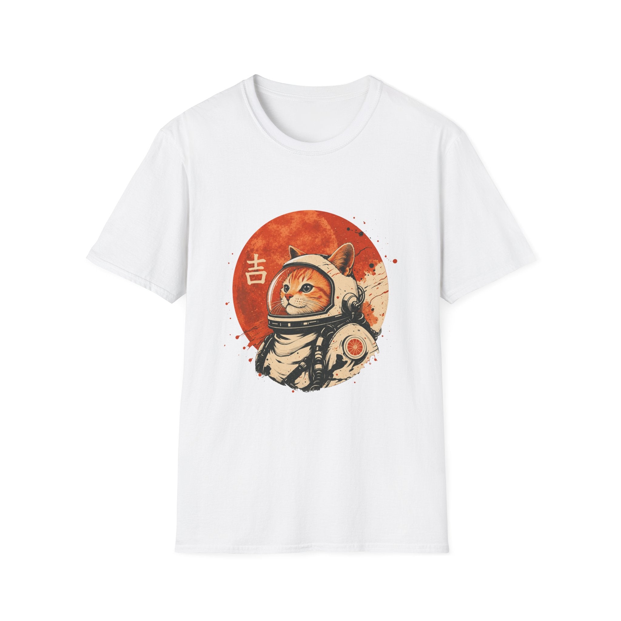 Astro Cat Tee — Lucky Japanese Space Cat Graphic T-Shirt