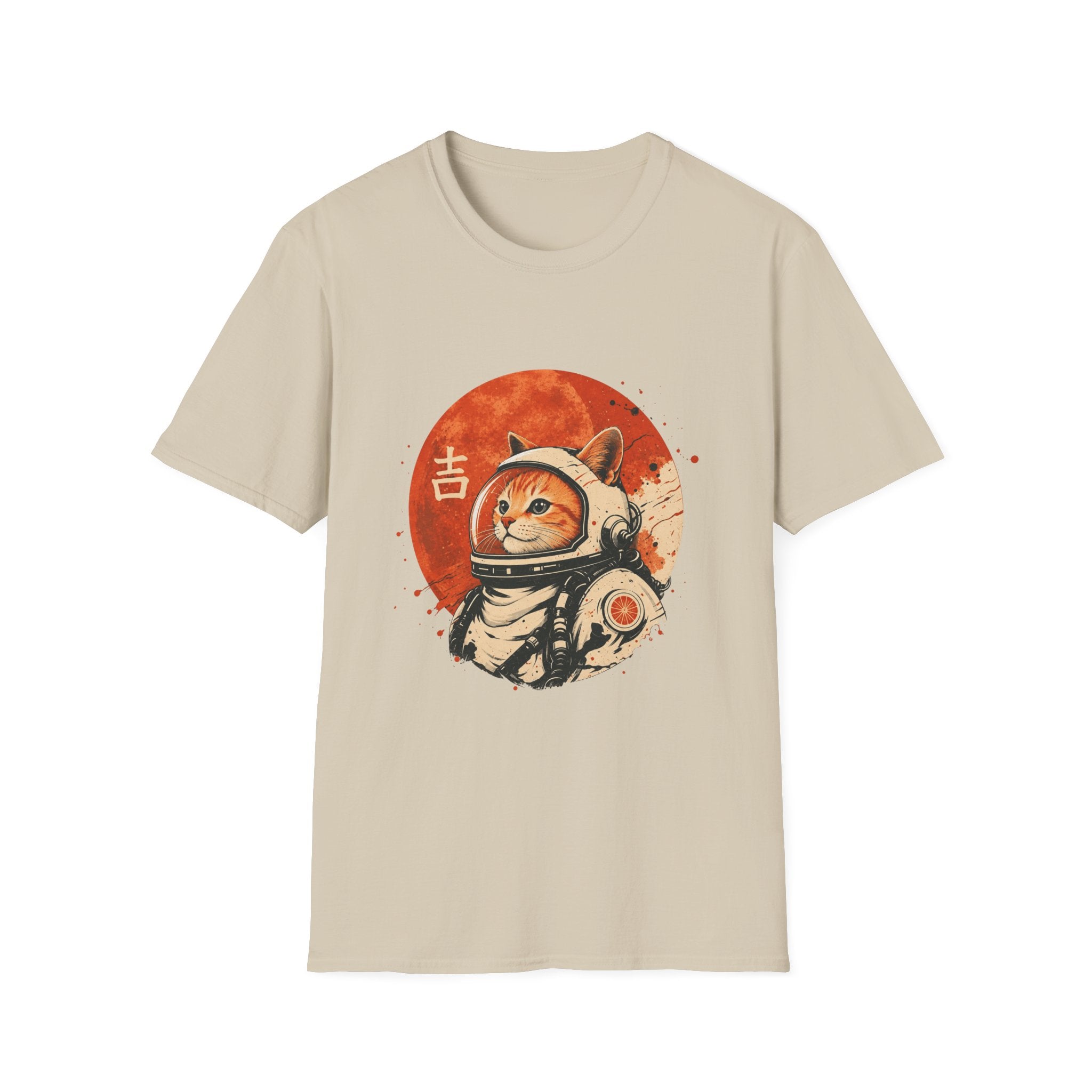 Astro Cat Tee — Lucky Japanese Space Cat Graphic T-Shirt