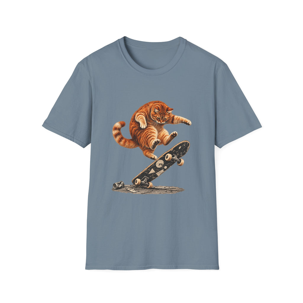 Skateboarding Cat T-Shirt