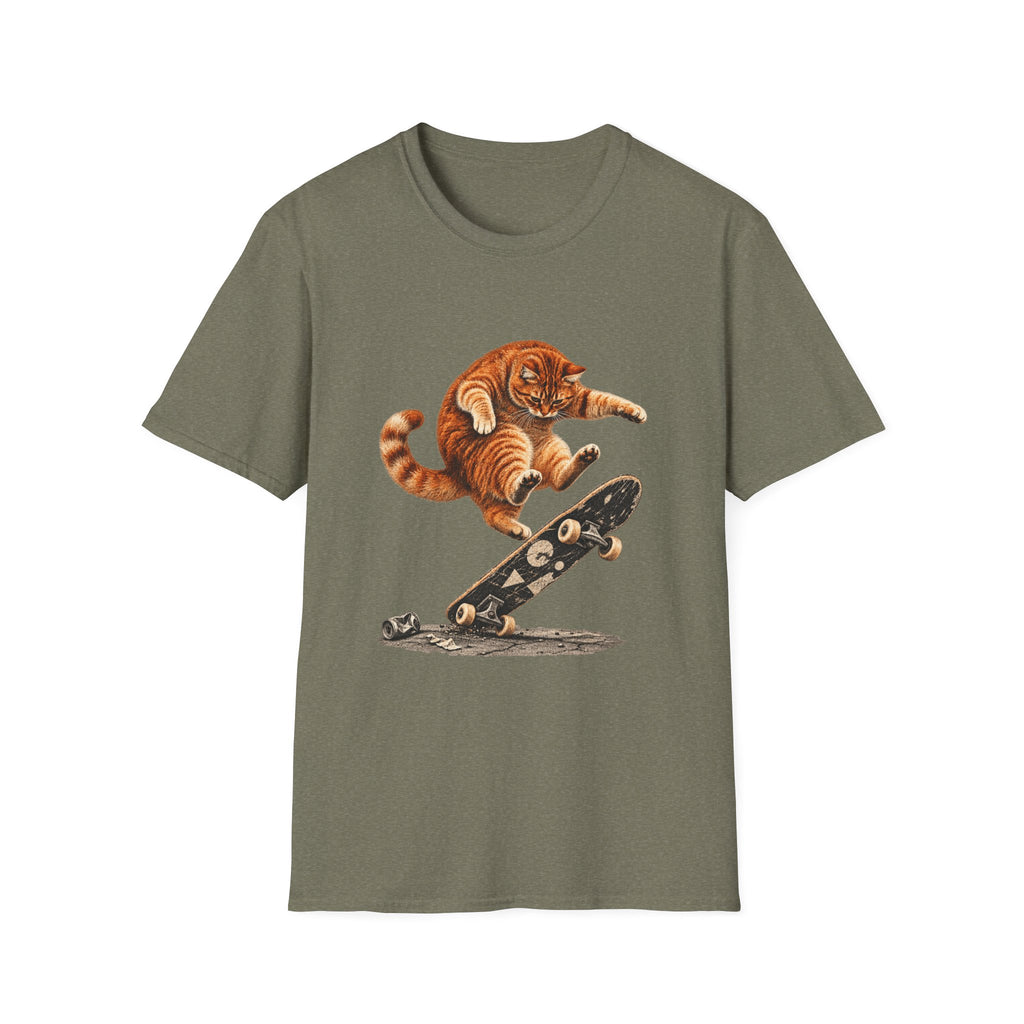 Skateboarding Cat T-Shirt