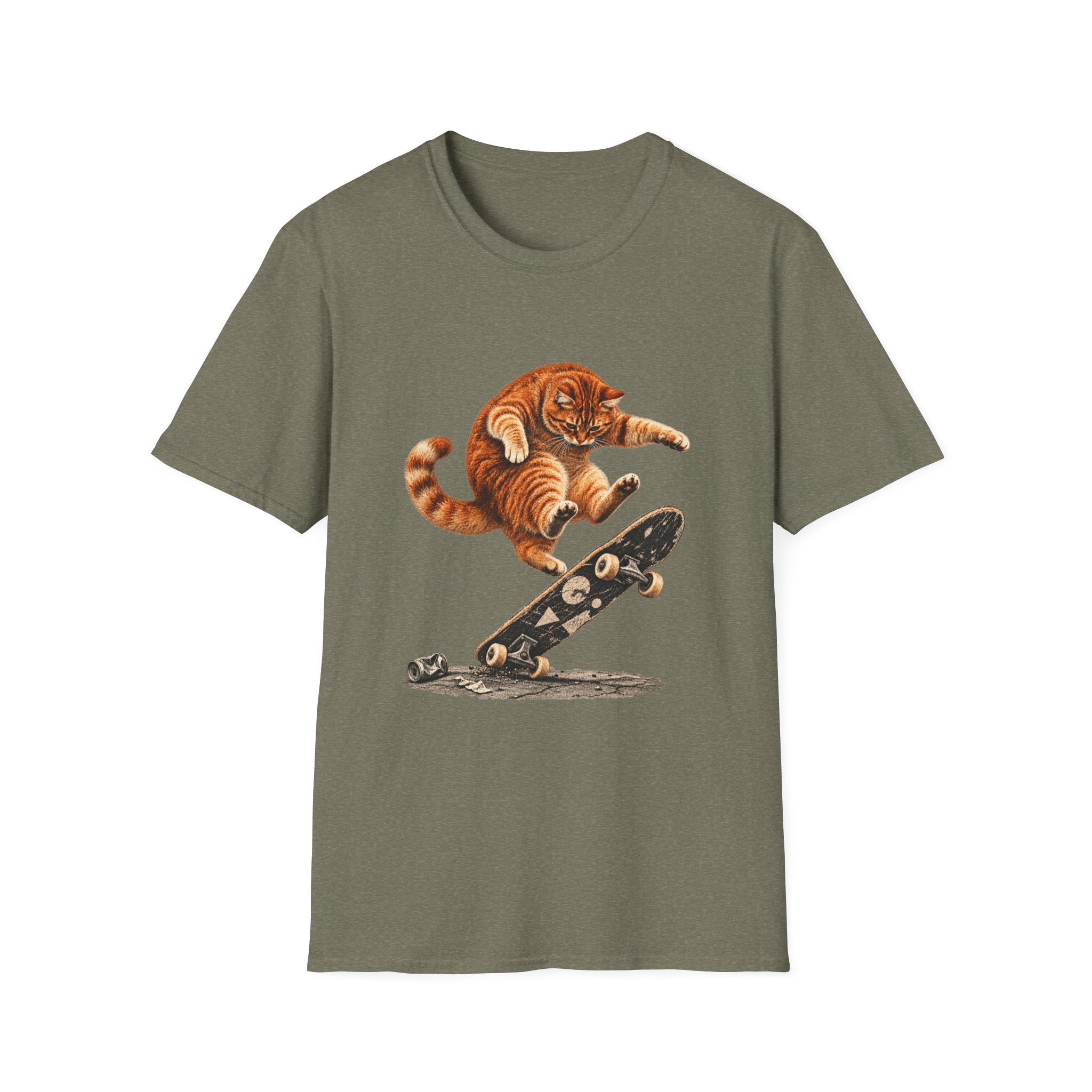 Skateboarding Cat T-Shirt