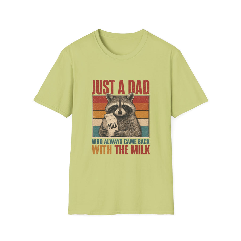 Just A Dad With The Milk T-Shirt