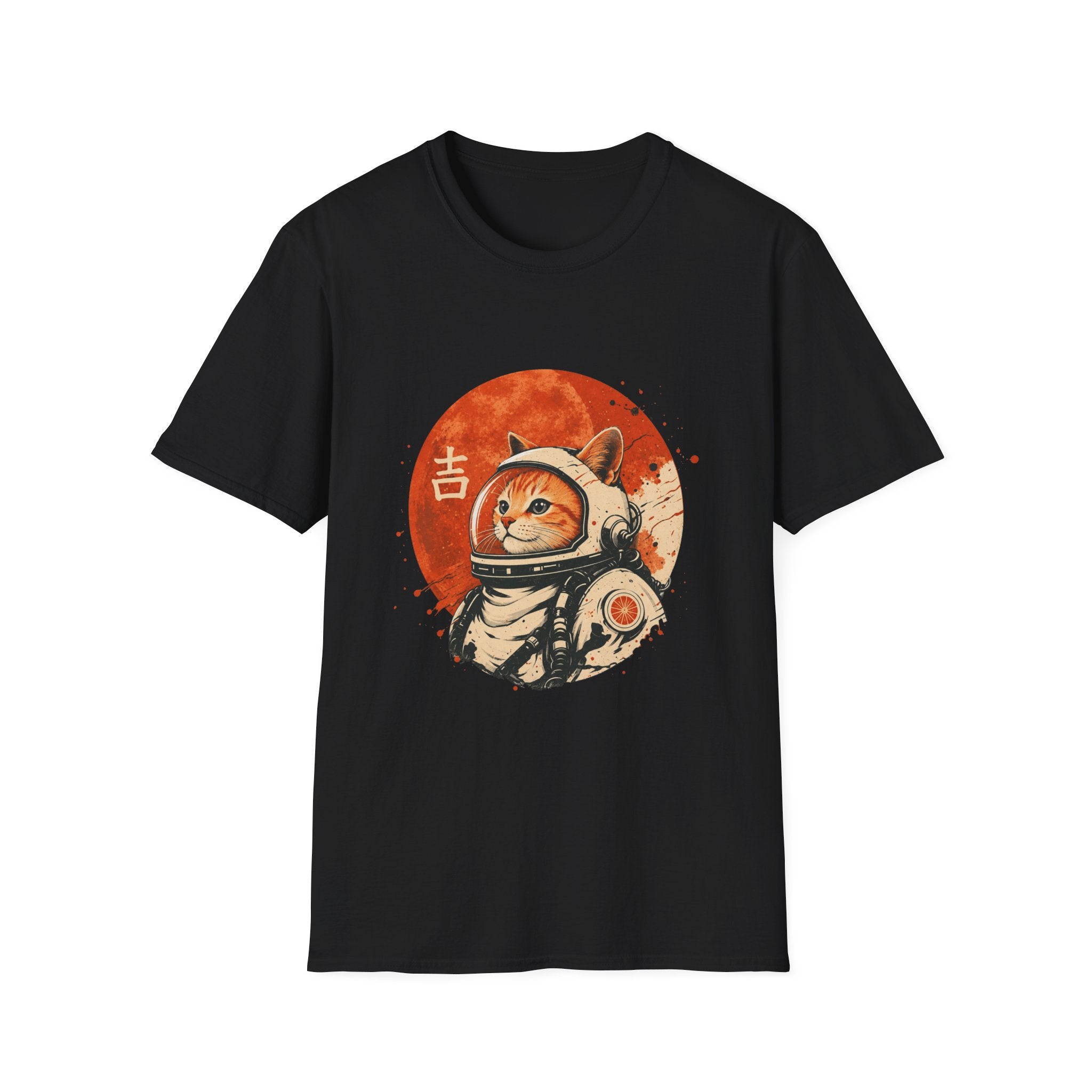 Astro Cat Tee — Lucky Japanese Space Cat Graphic T-Shirt