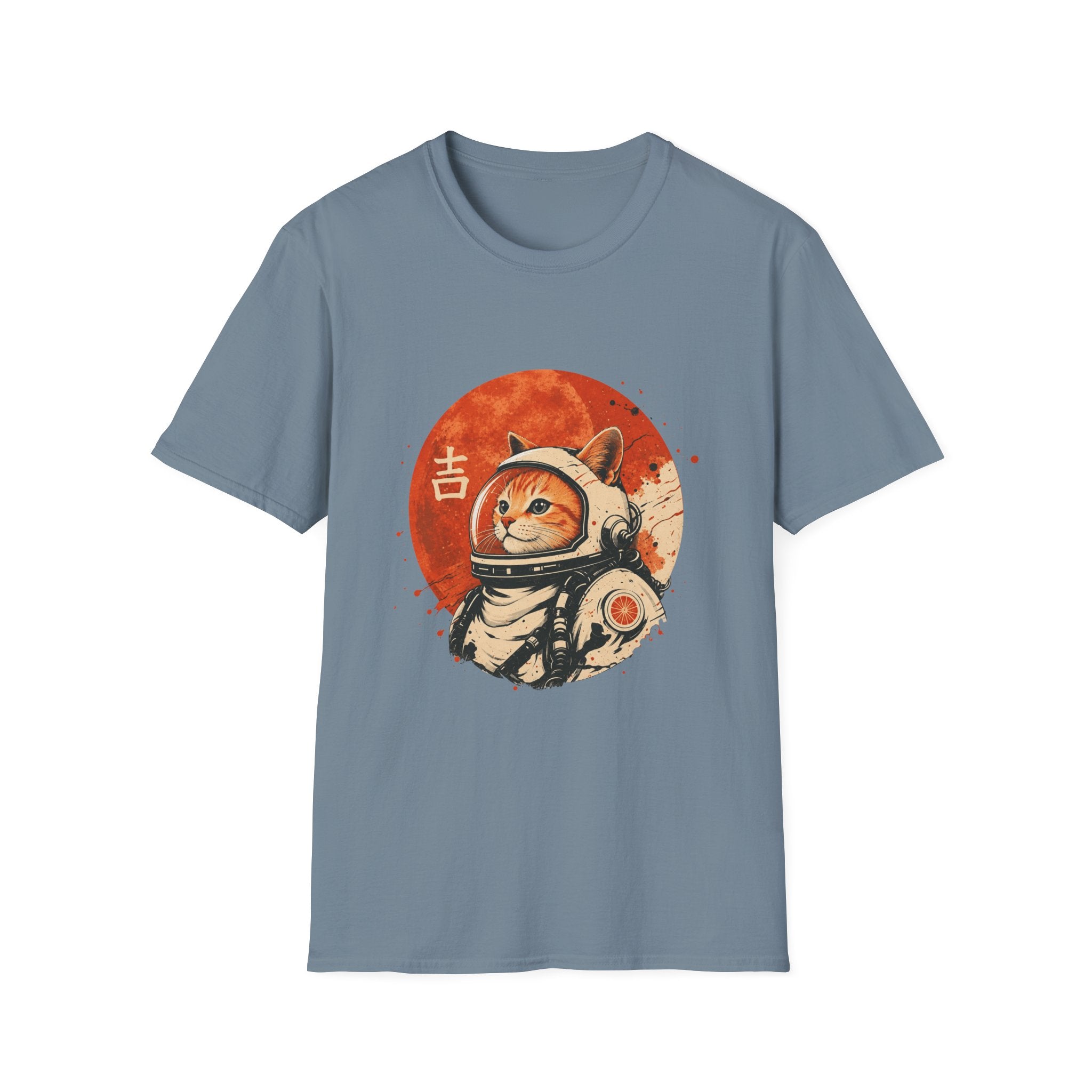 Astro Cat Tee — Lucky Japanese Space Cat Graphic T-Shirt