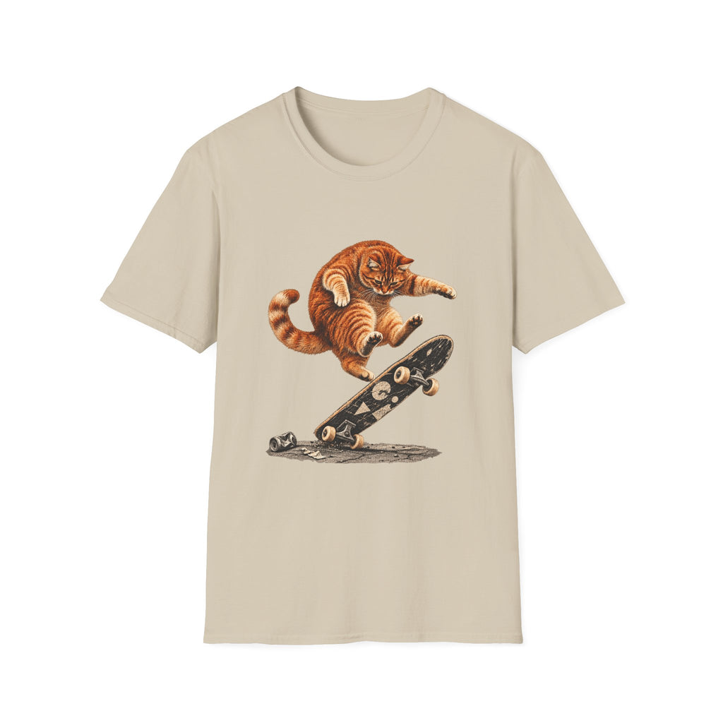 Skateboarding Cat T-Shirt